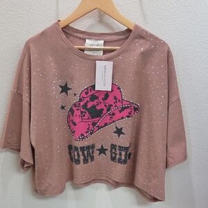 NWT* OVERSIZE CROPTOP